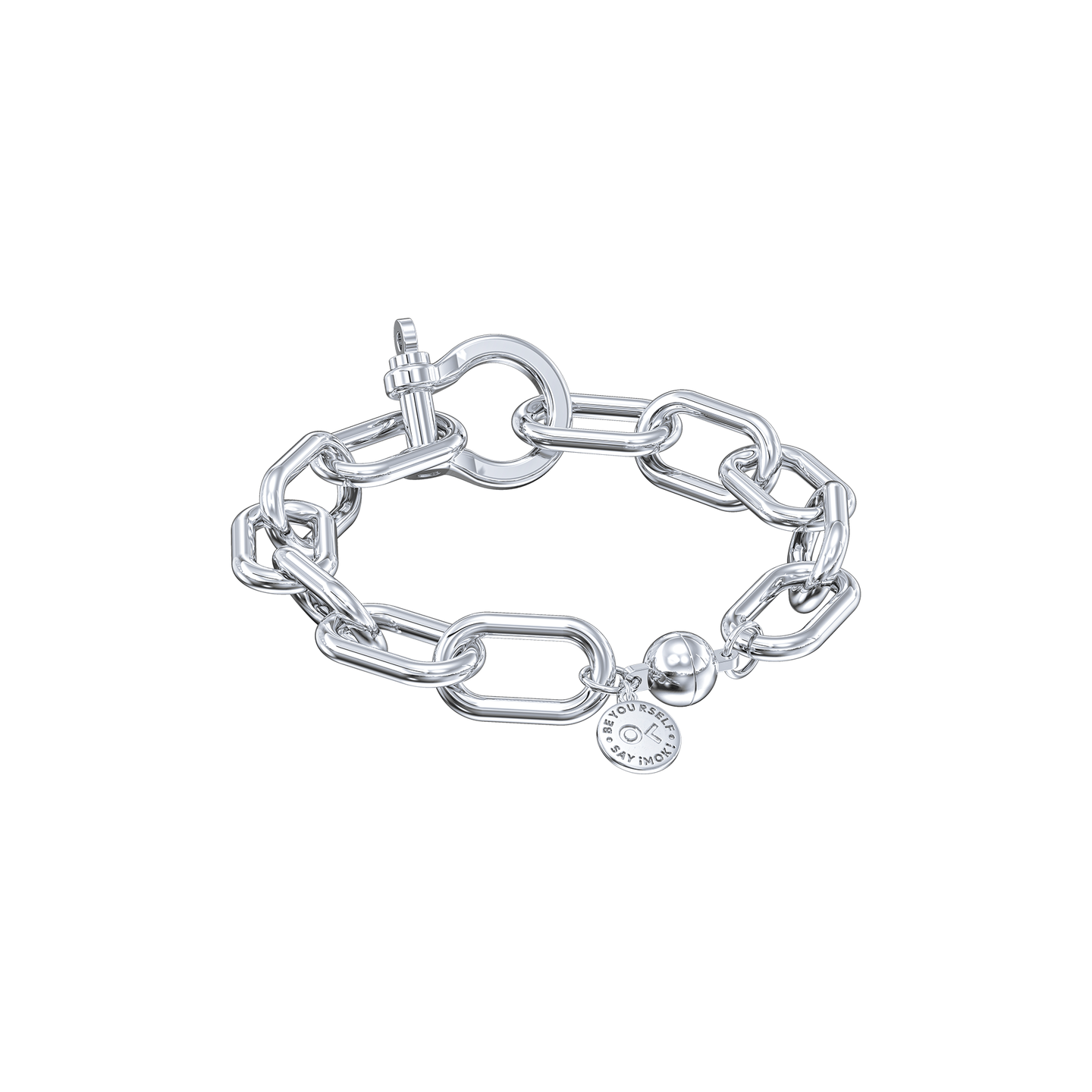 White gold Mech Chain (Chain Reaction Bracelet)