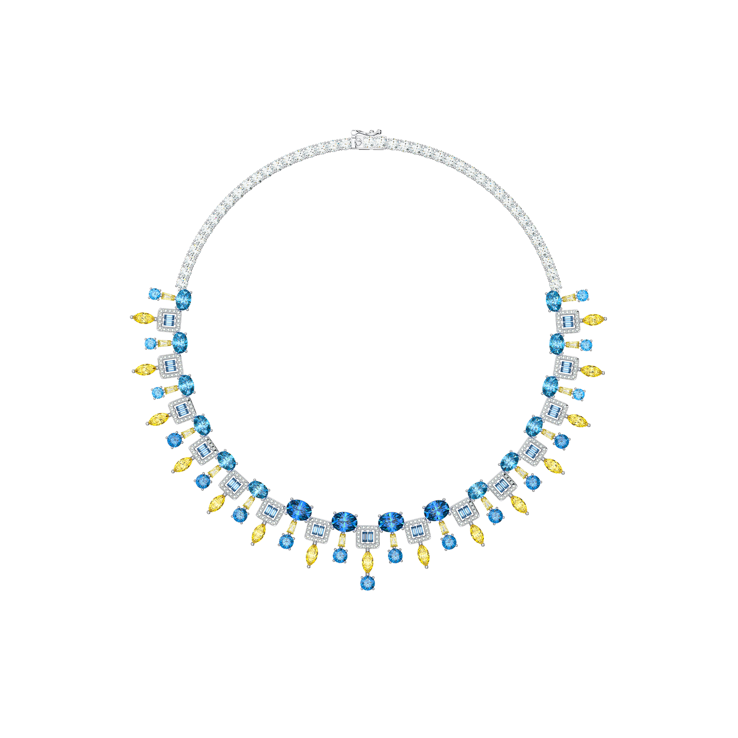 Sparklers of Summer High  Necklace